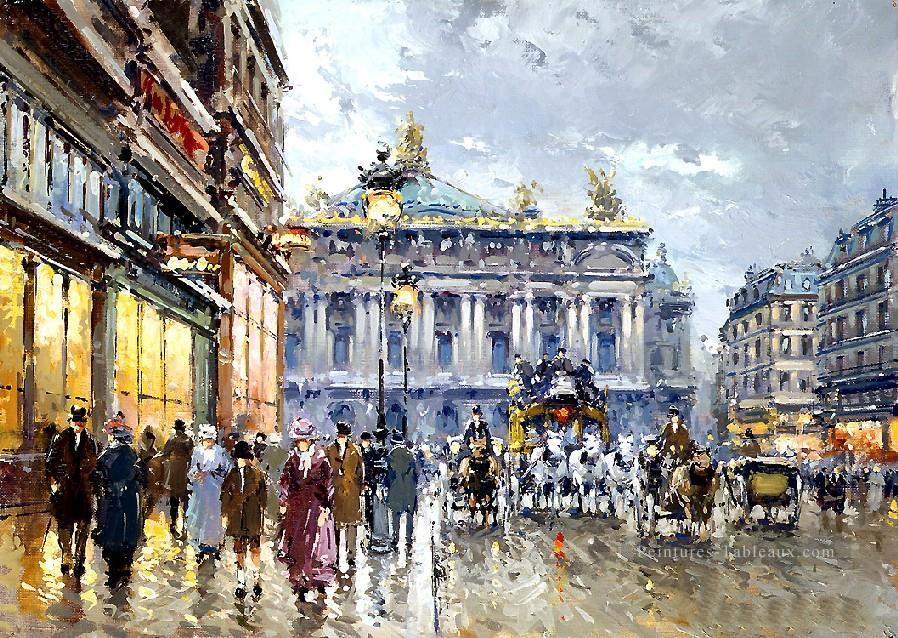 yxj057fD impressionnisme scène de rue Paris Peintures à l'huile